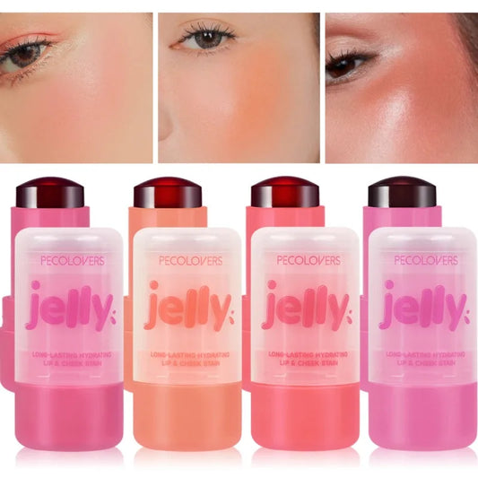 Four-color Jelly Blush To Brighten Skin Tone, Improve Complexion, Beautiful Blush Stick, Facial Cosmetics Makeup Blush